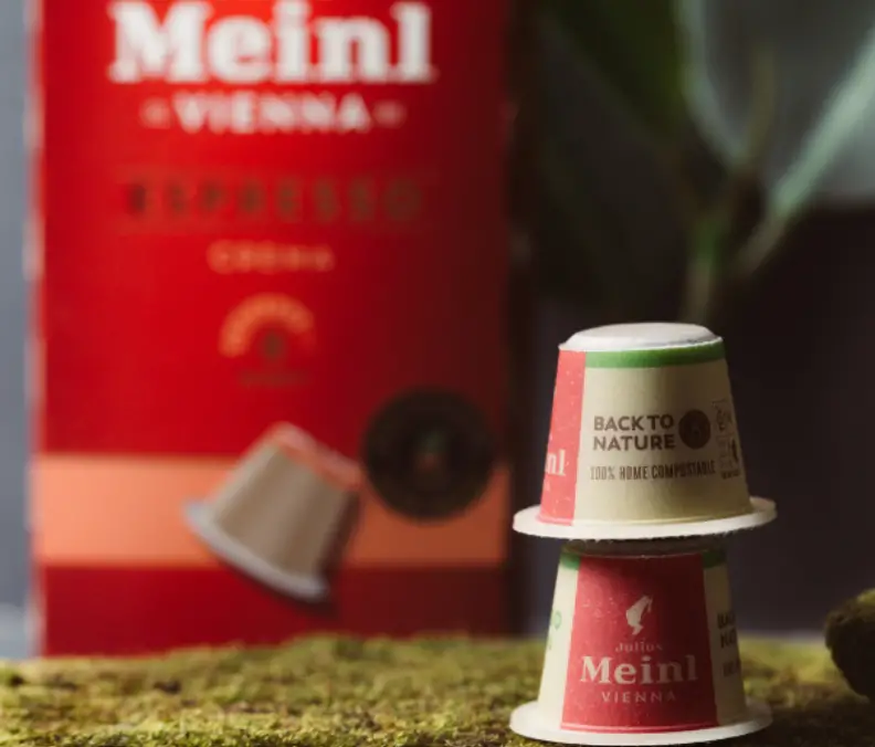 Biologik parchalanadigan qahva kapsulalari